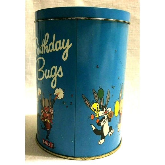 Brachs Happy Birthday Bugs Bunny Looney Tunes 50th Anniversary Tin 1989 Vintage - Picture 3 of 12